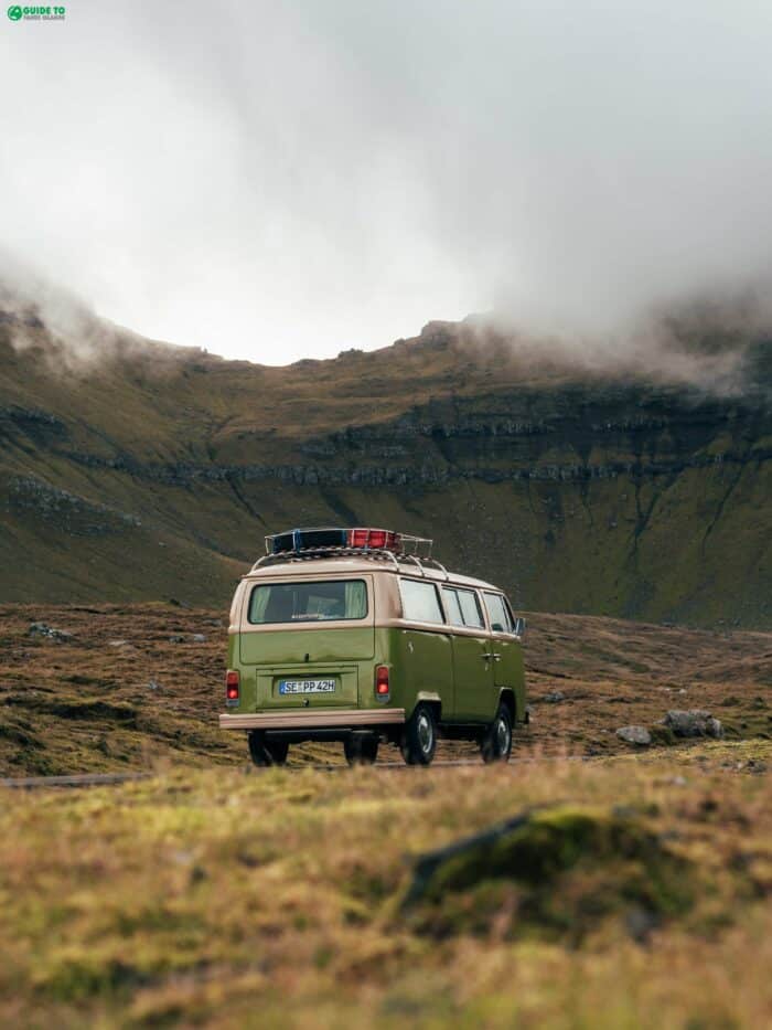 RV camper in Faroe Islands