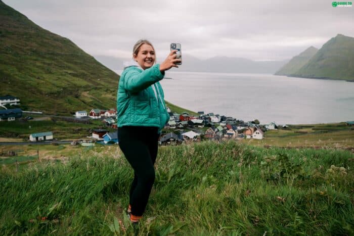 Tourist in Faroe Islands