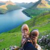 Hiking boots in Faroe Islands nature