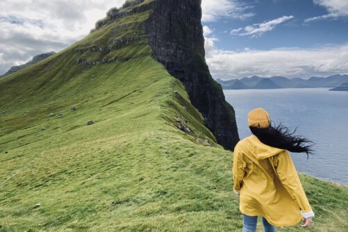 Person at Kallur Lighthouse