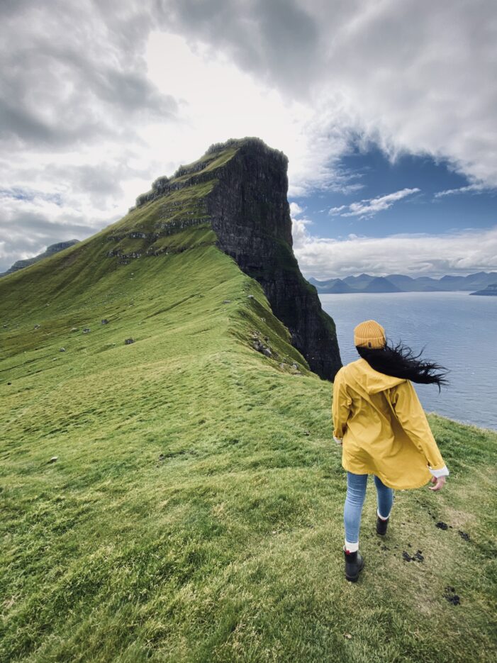 Person at Kallur Lighthouse