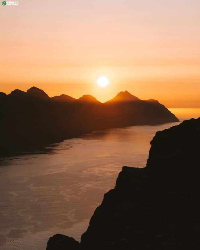 Sunset in Faroe Islands