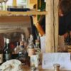 Bottles on a desk
