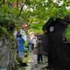 Persons between houses