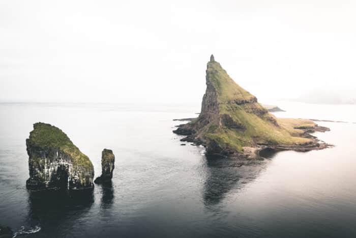Rugged islets in Faroe Islands