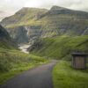 Road in mountainous landscape