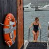 Woman in swimsuit