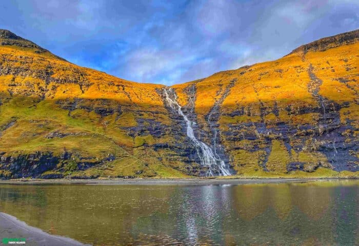 Waterfall in Faroe Islands