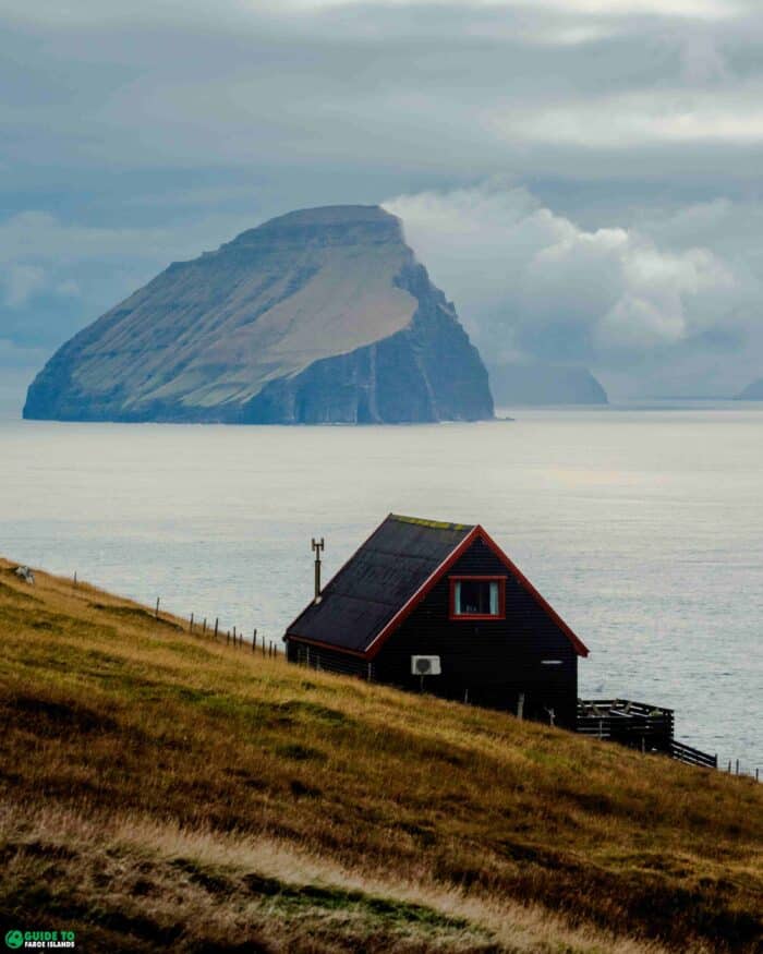 House on Vágar Island in the Faroe Islands.