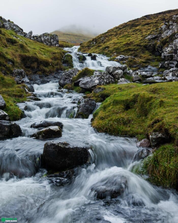 Waterfall in Faroe Islands